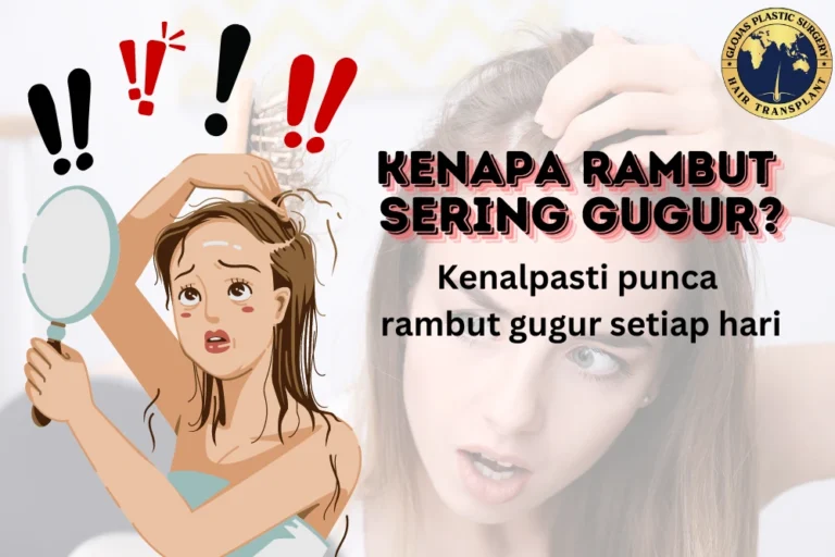 punca rambut gugur perempuan