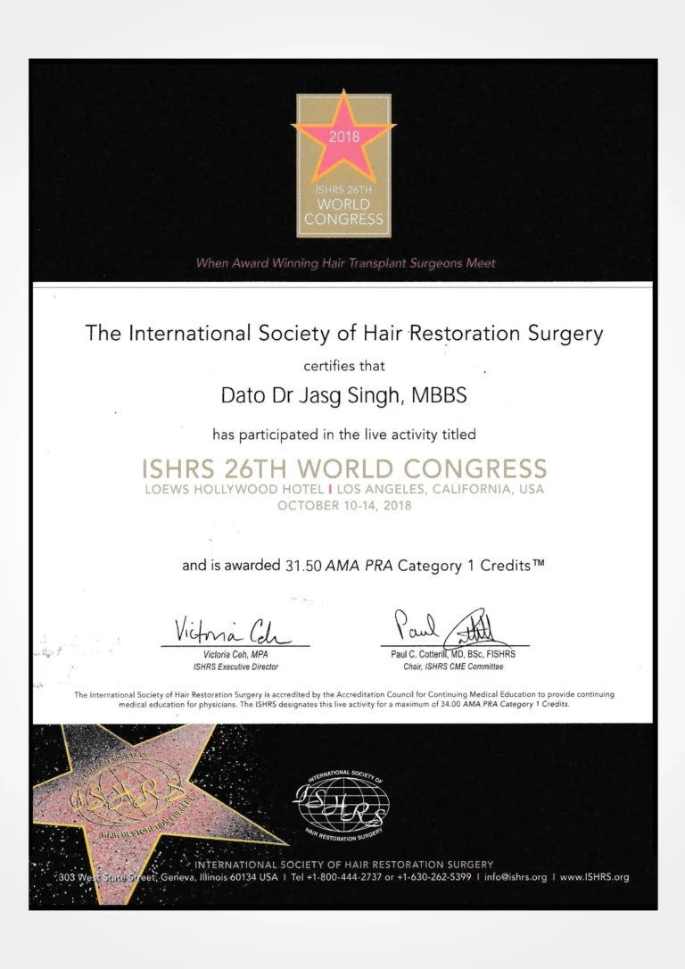 ishrs-hair-transplant-certificates-expert-doctors-malaysia