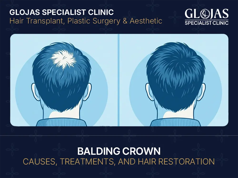 balding crown Causes, Treatments, and Hair Restoration