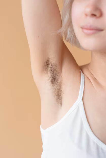 close up woman with armpit hair 23 2148945206