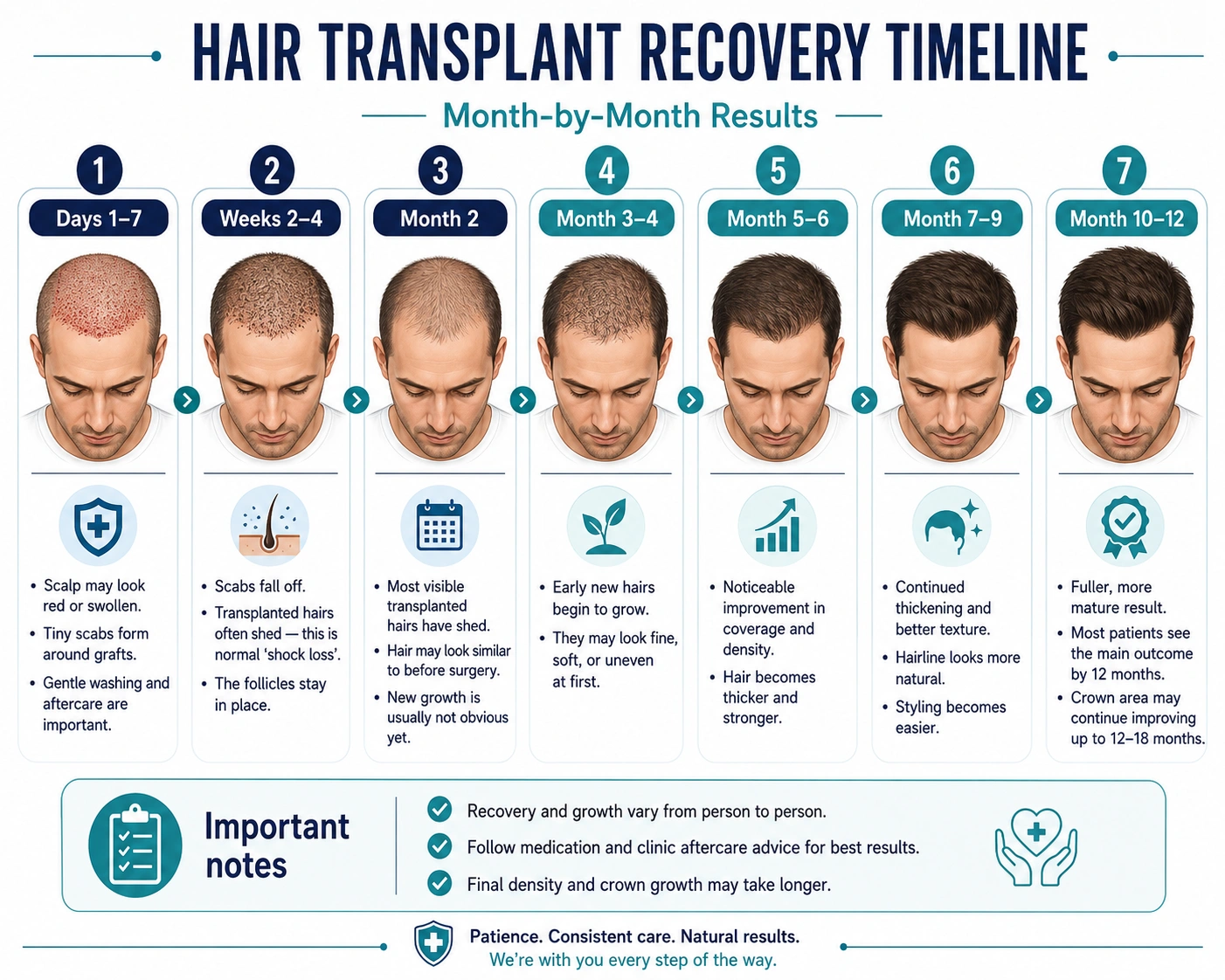 hair transplant recovery timeline malaysia