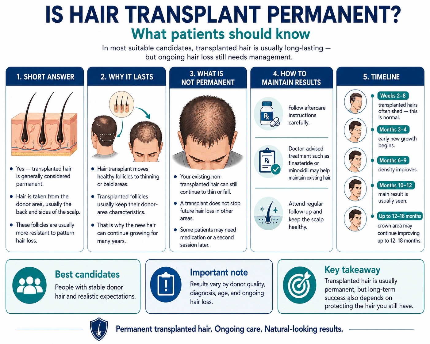 Is Hair Transplant Permanent? Success Rate & Longevity Facts 1 Is Hair Transplant Permanent? Success Rate & Longevity Facts